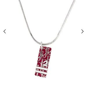 Authentic Vintage Christian
Dior Trotter Logo Number 2
Pendant Necklace Red COA